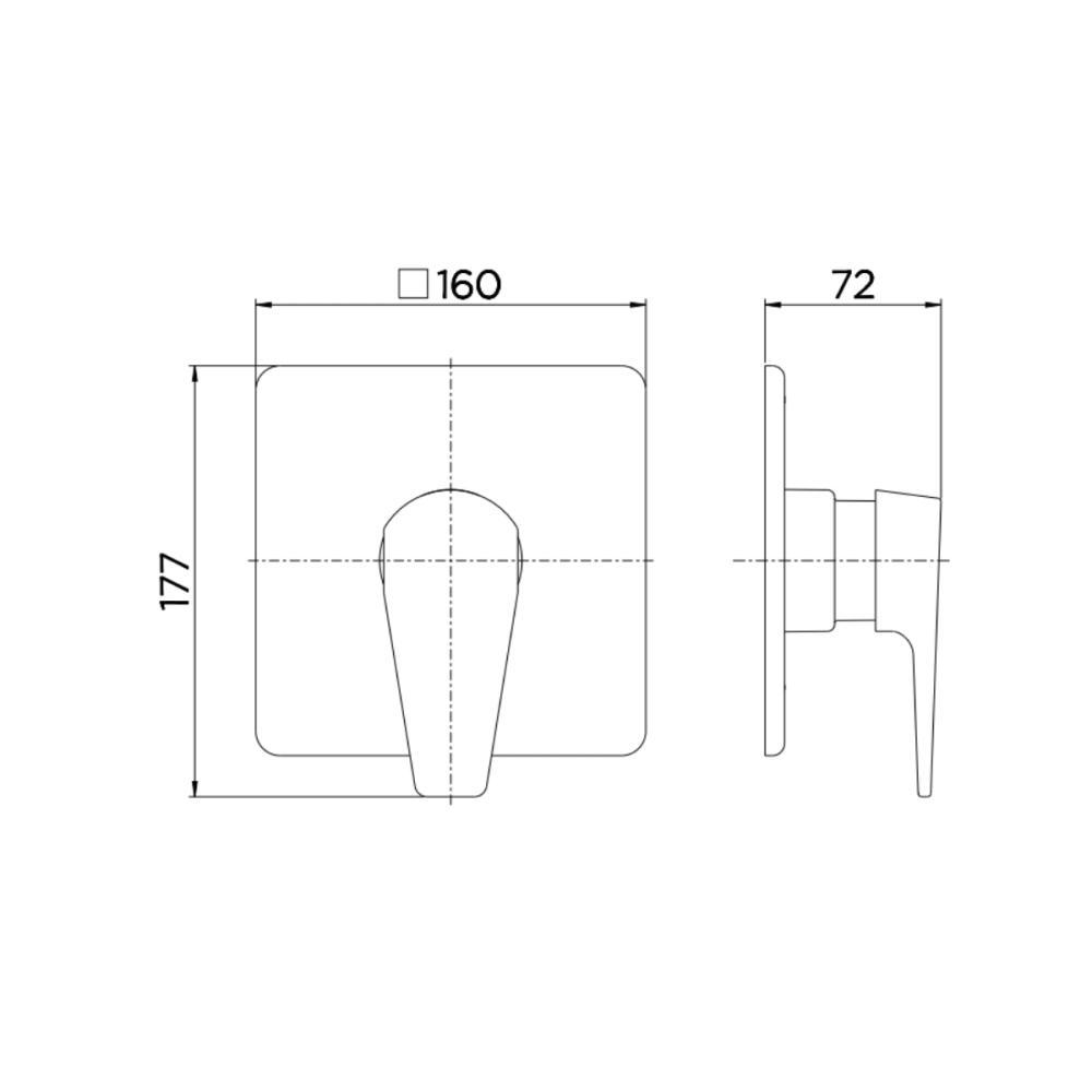 Acabamento Monocomando Para Chuveiro E Ducha Higiênica Lift 1/2 Cromada Docol - 4