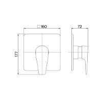 Acabamento Monocomando Para Chuveiro E Ducha Higiênica Lift 1/2 Cromada Docol - 4