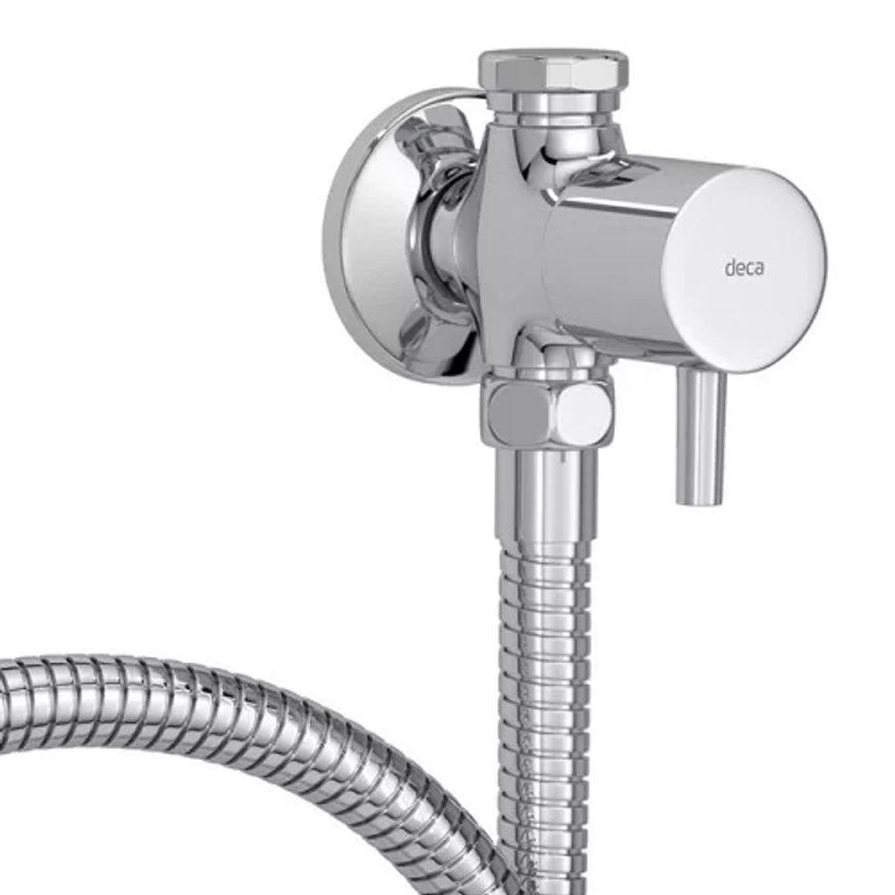 Ducha Higiênica Com Registro E Derivação Link 1984 Cromada Deca - 3