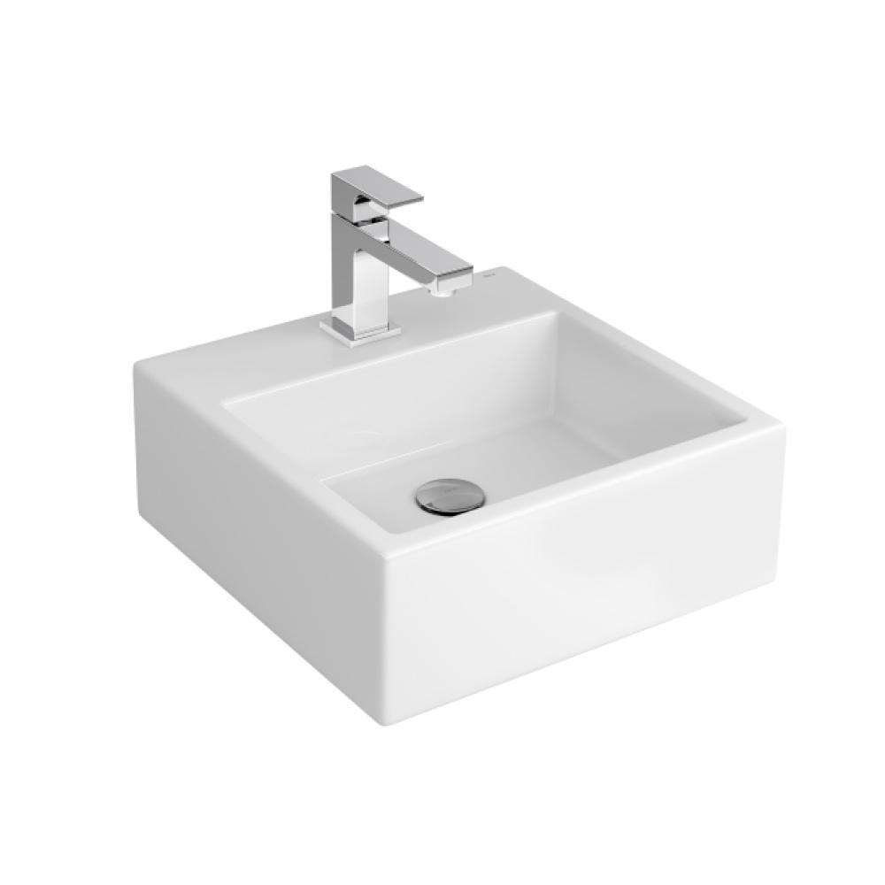 Cuba De Apoio Quadrada 41cm Com Mesa L73 Branco Deca - 2