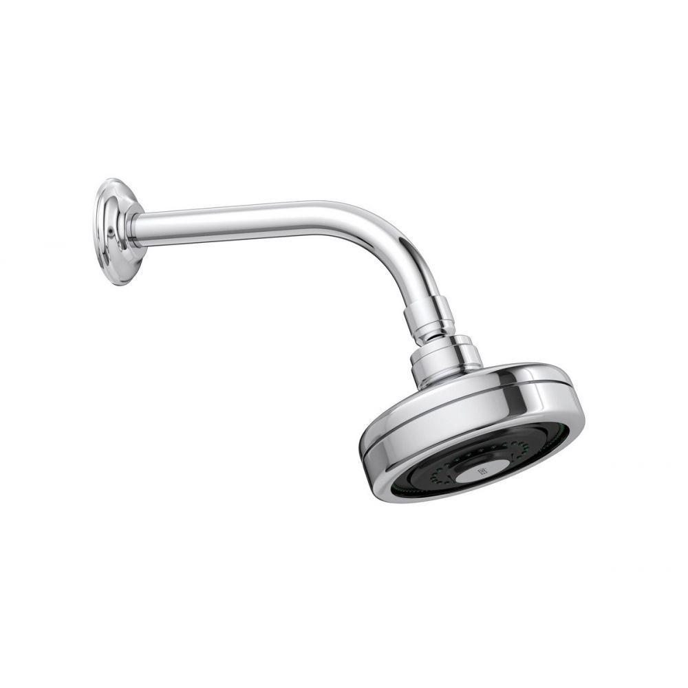 Chuveiro De Parede Redondo Acqua Plus Com Tubo Curvo 1990 Cromada Deca - 2