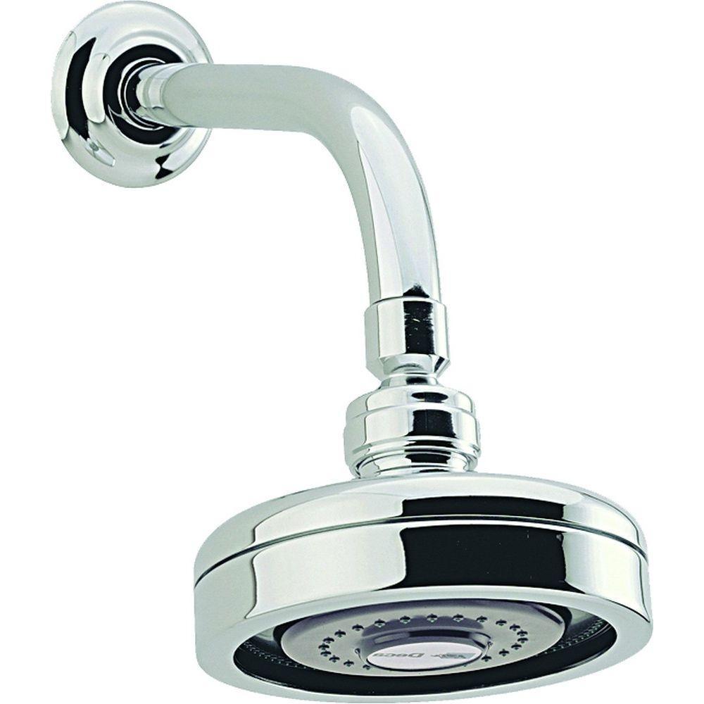 Chuveiro De Parede Redondo Acqua Plus Com Tubo Curvo 1990 Cromada Deca - 3