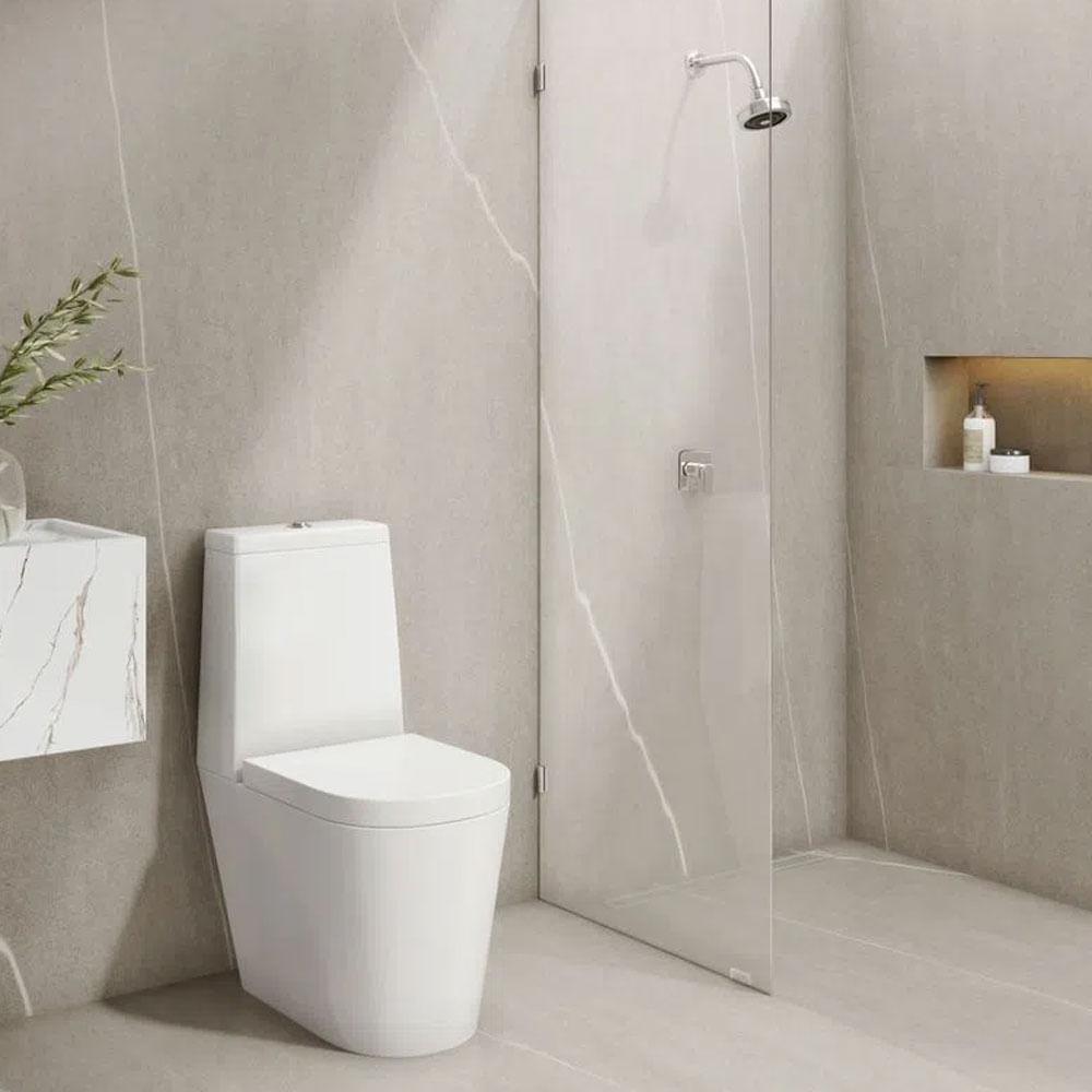 Chuveiro De Parede Redondo Acqua Plus Com Tubo Curvo 1990 Cromada Deca - 4