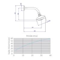 Chuveiro De Parede Redondo Acqua Plus Com Tubo Curvo 1990 Cromada Deca - 7
