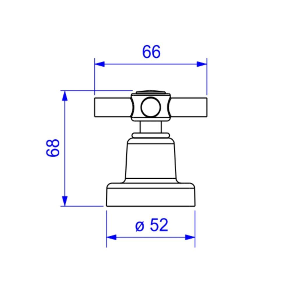 Acabamento Para Registro De Gaveta E Pressão Izy 1/2, 3/4 E 1 4900 Cromada Deca - 3