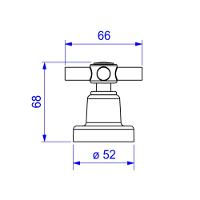 Acabamento Para Registro De Gaveta E Pressão Izy 1/2, 3/4 E 1 4900 Cromada Deca - 3