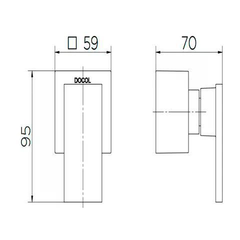 Acabamento Para Registro Base Deca New Edge 1/2" 3/4" 1" Cromado Docol - 2