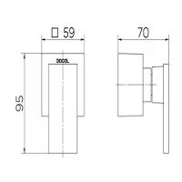 Acabamento Para Registro Base Deca New Edge 1/2" 3/4" 1" Cromado Docol - 2
