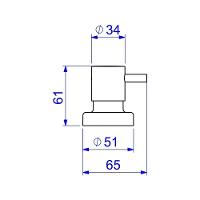 Acabamento Para Registro De Gaveta E Pressão Link 1/2 3/4 e 1 Cromado Deca - 5