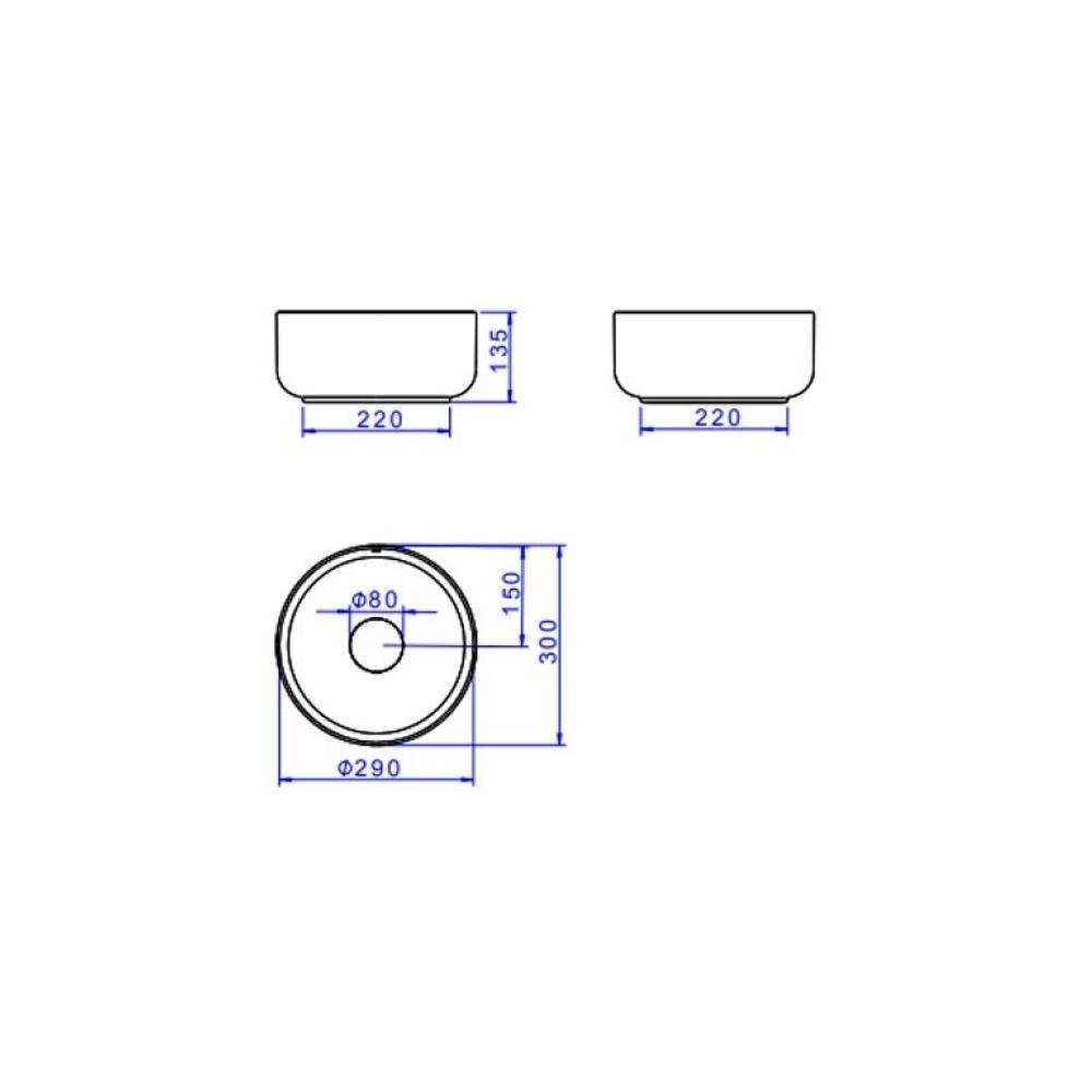 Cuba De Apoio Redonda Slim Branco Deca 30cm - 6