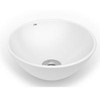 Cuba De Apoio Redonda Sem Mesa Louça Basic R1 Branco Brilho Celite 35x13,5cm - 1