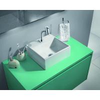 Cuba de Apoio Quadrada Com Mesa Basic Q6 Branco Celite 35x35cm