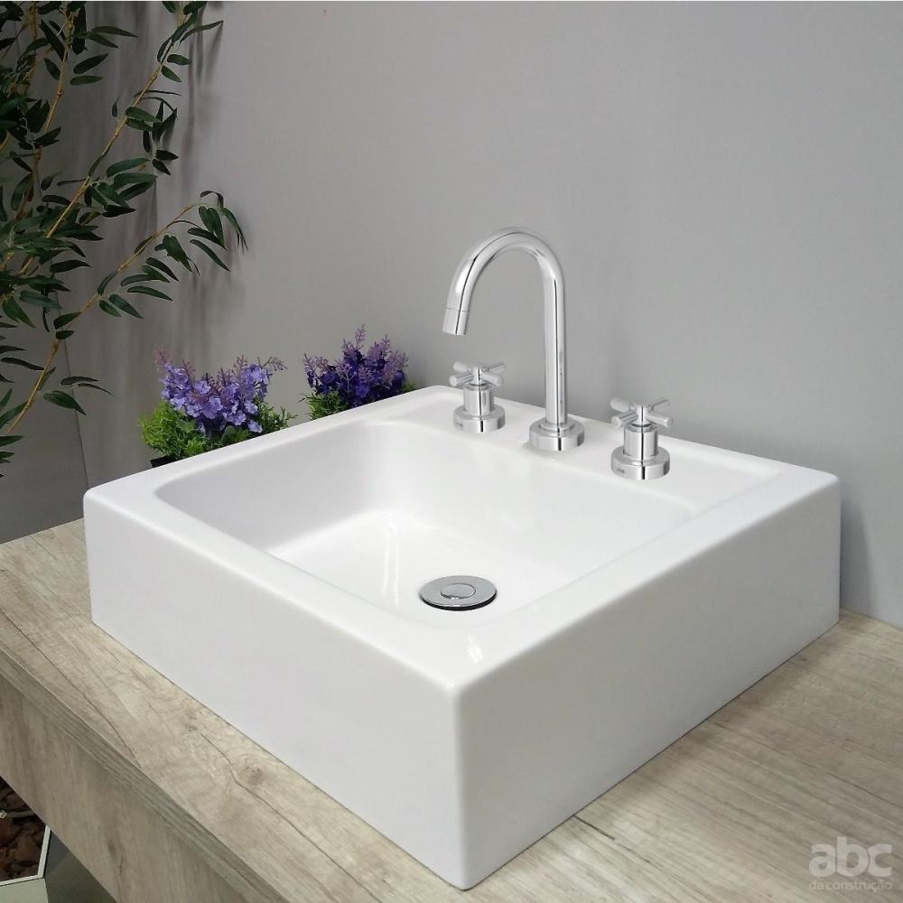 Misturador Para Lavatório De Mesa Izy Bica Alta 1877 Cromada Deca - 2