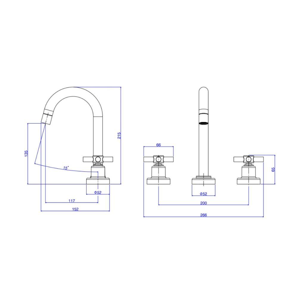 Misturador Para Lavatório De Mesa Izy Bica Alta 1877 Cromada Deca - 5