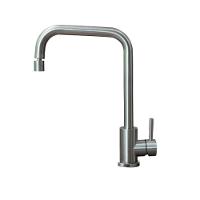 Misturador Monocomando De Mesa Para Cozinha Bica Alta 181 Inox Escovado Debacco  - 1