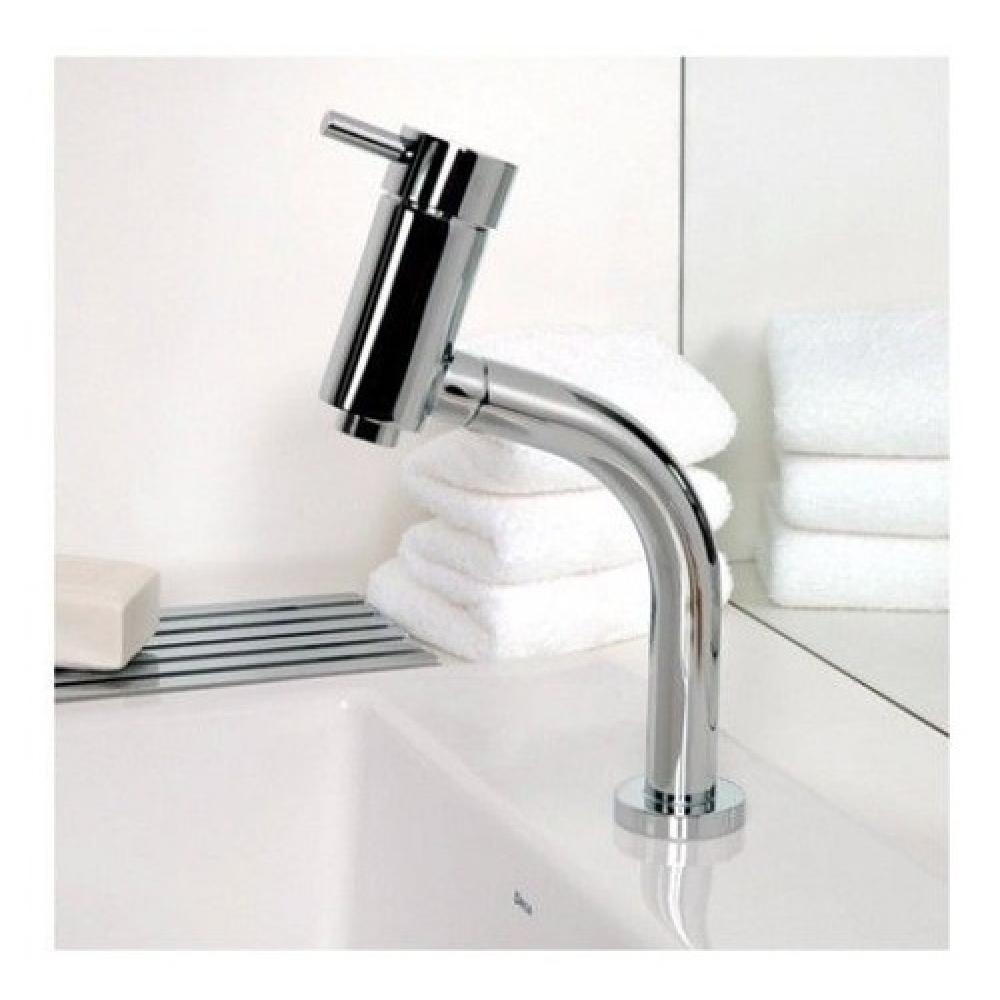 Torneira Para Lavatório De Mesa Basic Bica Baixa Cromada Celite - 5