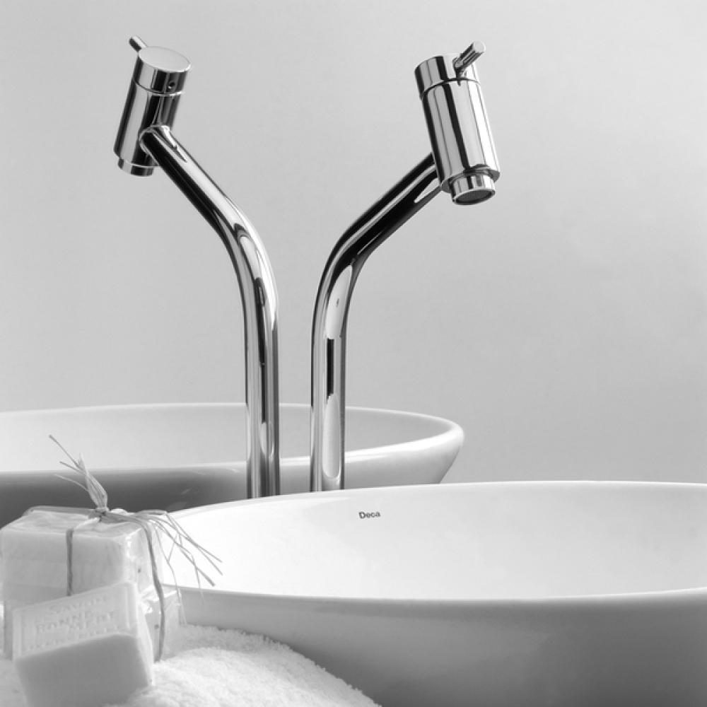 Torneira Para Lavatório De Mesa Link Bica Alta 1198 Cromada Deca - 5