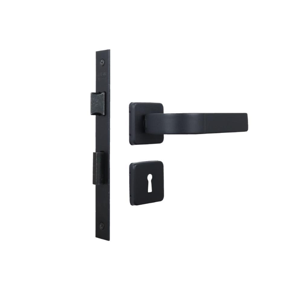 Fechadura Interna Roseta Módena Preto Fosco MGM 40mm  - 3