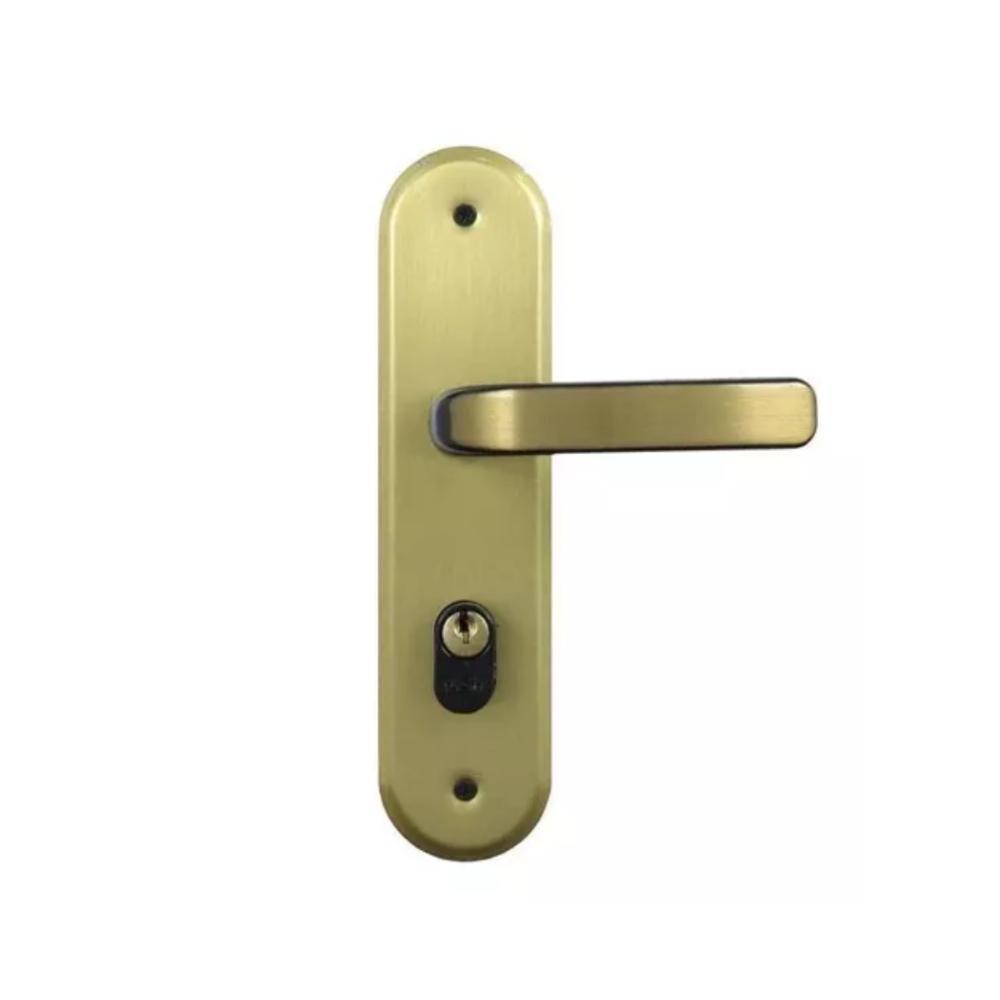 Fechadura Externa Stilo Alavanca Bronze Latonado MGM 40mm - 4