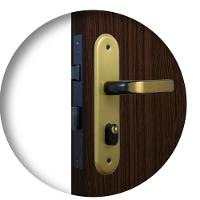 Fechadura Externa Stilo Alavanca Bronze Latonado MGM 40mm - 1