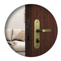 Fechadura Externa Stilo Alavanca Bronze Latonado MGM 40mm - 3