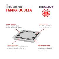 Ralo Square Com Tampa Oculta 209 Linear 15x15cm  - 5