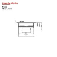 Ralo Linear Elleve Square Tampa Oculta 10X10Cm 7343 - 5