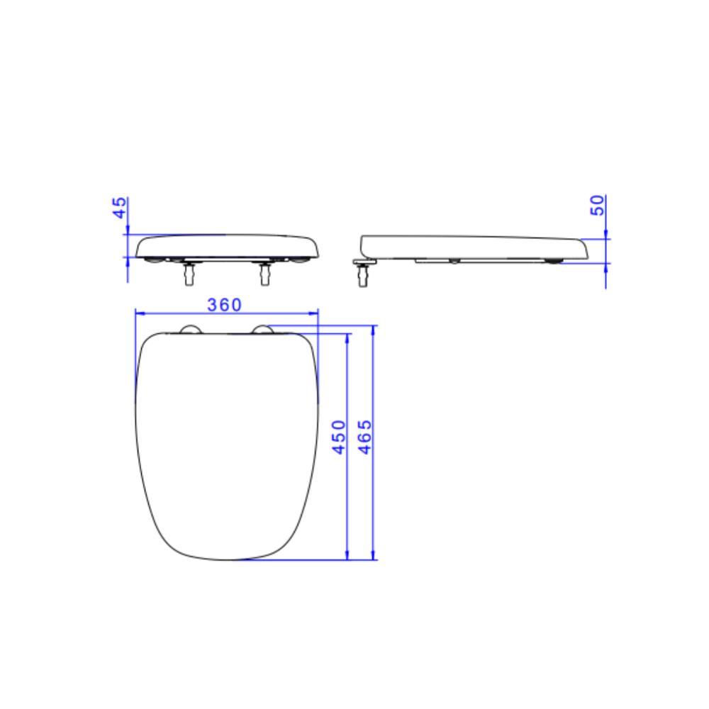 Assento Sanitário Termofixo Amortecido Easyclean Monte Carlo Ap816 Branco Deca - 5