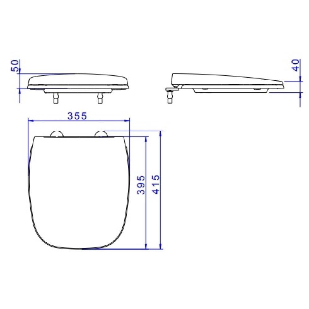 Assento Plástico Slow Close Flex Branco Deca - 6