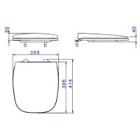 Assento Plástico Slow Close Flex Branco Deca - 6