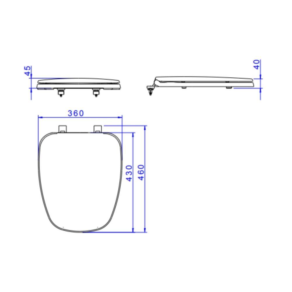 Assento Sanitário De Plástico Monte Carlo Ap80 Branco Deca - 4