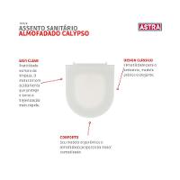 Assento Sanitário Almofadado Calypso Tcp/k Branco Astra - 3
