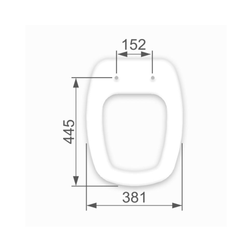 Assento Sanitário Almofadado Monte Carlo Tmt/k Branco Gelo Astra - 4