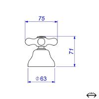 Acabamento Para Registro De Gaveta E De Pressão Belle Epoque 1/2 3/4 1 4900 Cromada Deca - 4