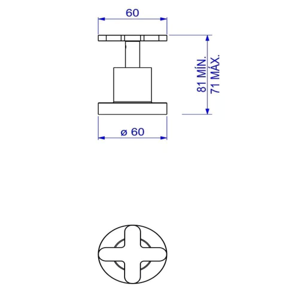 Acabamento Para Registro De Gaveta Disco 1/2, 3/4 E 1 4900 Cromado Deca - 5