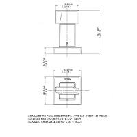 Acabamento Para Registro Base Fabrimar Next 1/2" 3/4" Cromado Docol - 2