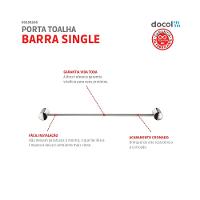 Porta Toalha Barra Single Cromado Docol - 3