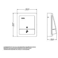 Acabamento Para Válvula De Descarga Square Cromado Docol - 5