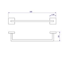 Porta Toalha Barra Clean 30cm 2040 Cromado Deca - 5