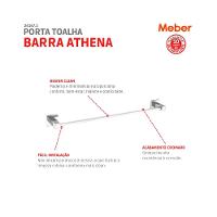 Porta Toalha Athena 2030 Cromado Meber - 2