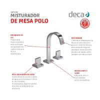 Misturador Para Lavatório De Mesa Polo Bica Alta 1877 Cromado Deca - 2