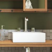 Misturador Para Lavatório De Mesa Polo Bica Alta 1877 Cromado Deca - 3