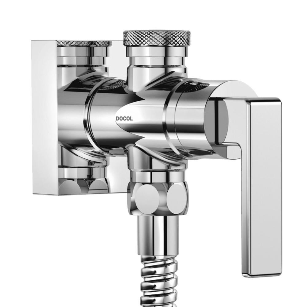 Ducha Higiênica Com Registro E Derivação Stillo Cromada Docol - 3