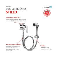 Ducha Higiênica Com Registro E Derivação Stillo Cromada Docol