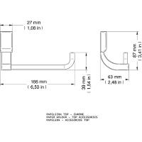 Papeleira Top Cromada Docol - 3