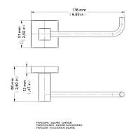 Papeleira Square Cromada Docol - 4
