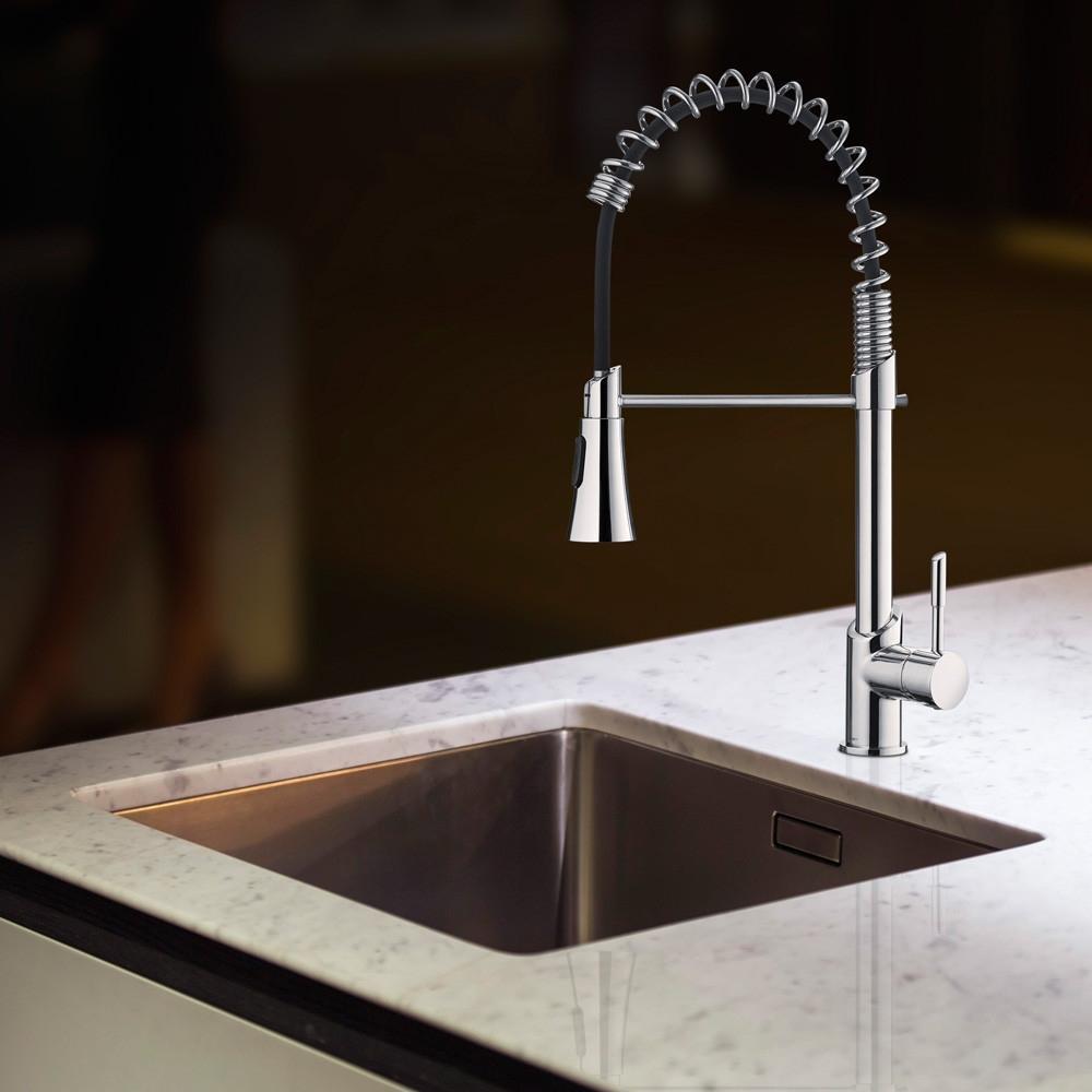 Misturador Monocomando Para Cozinha De Mesa Gourmet LorenKitchen Com Ducha C76 2266 Cromado Lorenzetti - 3