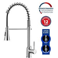 Misturador Monocomando Para Cozinha De Mesa Gourmet LorenKitchen Com Ducha C76 2266 Cromado Lorenzetti - 2