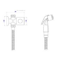 Ducha Higiênica Com Registro Aspen 1984 Cromada Deca - 5