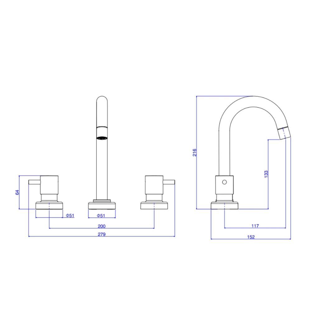 Misturador Para Lavatório De Mesa Link Bica Alta 1877 Cromado Deca - 5